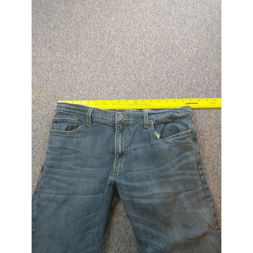 Signature by Levi Strauss & Co Mens Straight Leg Jeans Blue Denim 34x29 Medium